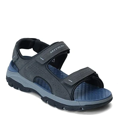 Abbildung von Skechers Herren Tresmen Garo Open Toe Water Sandal, anthrazit, 47.5 EU
