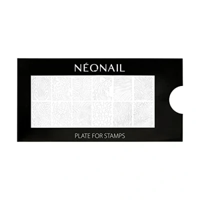 Abbildung von NEONAIL Stamping Plate 12 Platte Schablonen Nail Art Nageldesign Nagel Stempel Schablone French Nails Nagelkunst