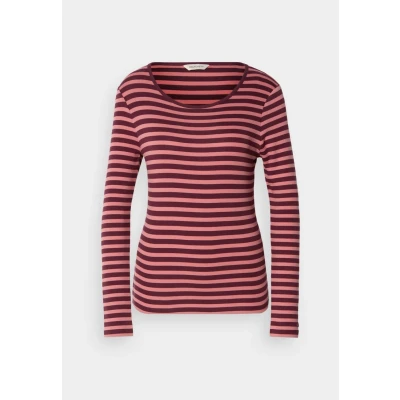 Abbildung von GANT SLIM Striped Langarmshirt, Damen, Größe: Small, Plum wine