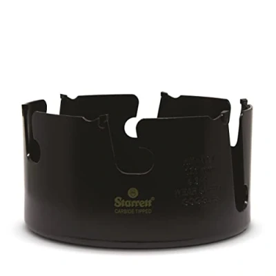 Abbildung von Starrett Hartmetall bestückte Lochsäge MPH0434 Mehrzweck TCT für Holz MDF Kunststoff Keramik Wandfliesen 121 mm