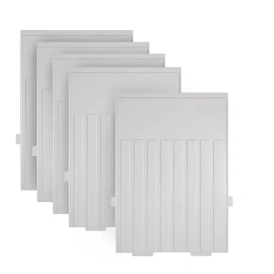 Abbildung von HAN Stützplatte DIN A4 Hochformat 5 STÜCK, Zubehör für den Karteitrog (Art. Nr. 954 0 1 11), lichtgrau, 9024 11