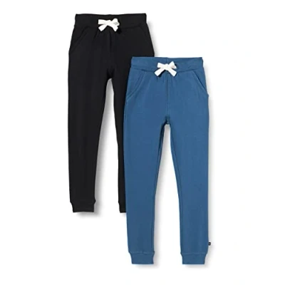 Abbildung von MAGIC KIDS WEAR Jogginghose Kinder und Babies aus Baumwolle, 2er Pack Black/Blue (106), 104