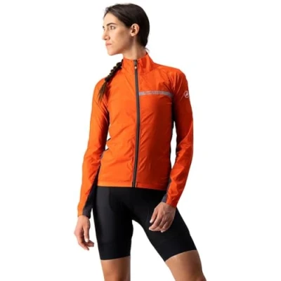 Abbildung von CASTELLI Damen Squadra St. W Jkt Jacket, Feurig Rot/dunkelgrau, S EU