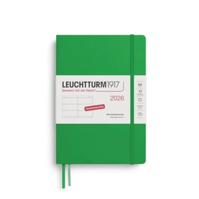 Abbildung von LEUCHTTURM1917 372529 Wochenkalender Medium (A5) 2026, 12 Monate, Spring Leaf, Deutsch