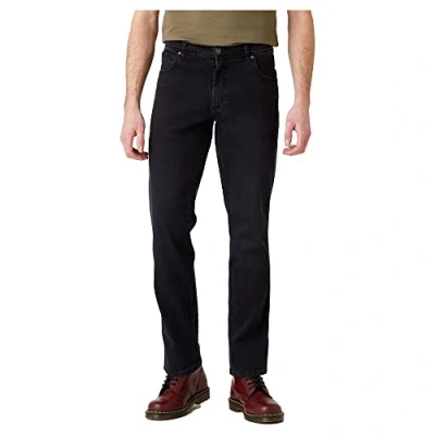 Abbildung von Wrangler Men&#039;s Texas Slim Black Crow Jeans, W28 / L32