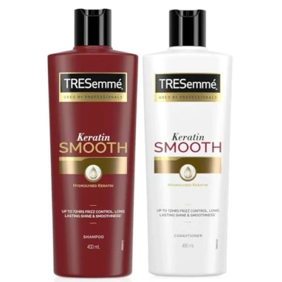 Abbildung von Tresemme Keratin Smooth Pro Kollektion Shampoo und Conditioner Set 2 x 400 ml