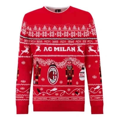 Abbildung von AC Milan Unisex Maglione Di Natale 2023 Pullover, Rosonero, XL