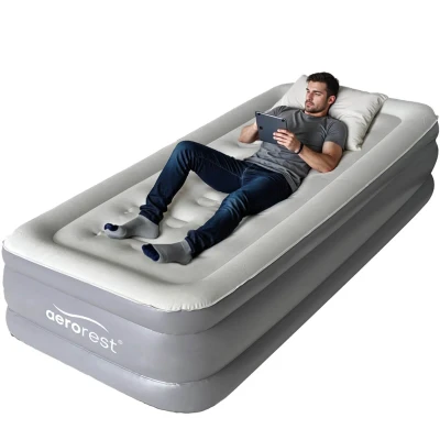 Abbildung von AeroRest Supreme Plush XL Luftbett 1 Person 210 cm Länge Mit eingebauter elektrischer Pumpe