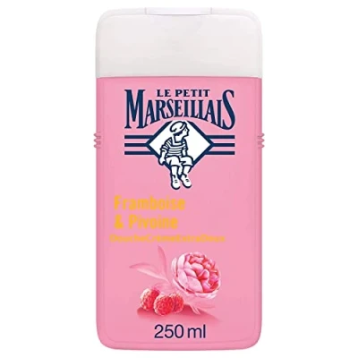 Abbildung von Le Petit Marseillais Duschgel mit Himbeere und Pfingstrose aus Frankreich , 250ml (1er Pack)