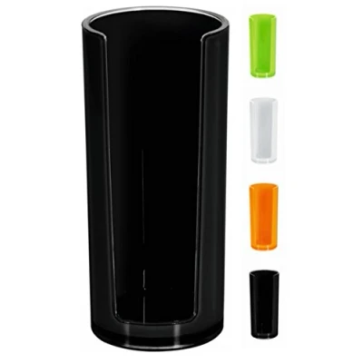 Abbildung von Spirella Wattepadspender Wattepadhalter Acryl Sydney Make Up Kosmetikorganizer 16,5 x 7 cm Schwarz