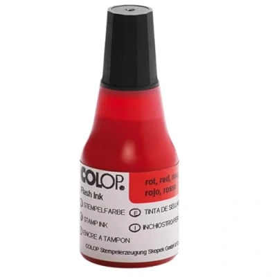 Abbildung von Colop Flash Stempelfarbe Rot, Abgefüllt zu 25 ml, 146962