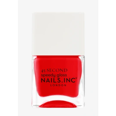 Abbildung von Nails Inc PADDINGTON PEACE OUT Quick Drying Nagellack Kräftiges Rot Schnelltrocknend in 45 Sekunden Nagelstärkend mit Hexanal, Kalzium, Magnesium Cruelty Free Perfekte Maniküre