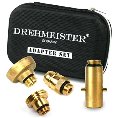 Abbildung von Drehmeister LPG Adapter Set W21.8 Tankadapter mit Etui für Gasfahrzeuge Alle Europa Autogas (W21.8)