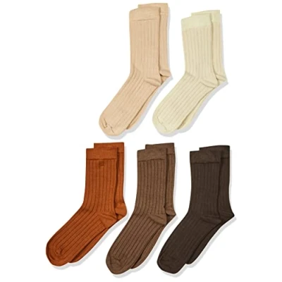 Abbildung von Minymo 5PACK Socken für Kinder, Größe: 27 30, Cocoa brown