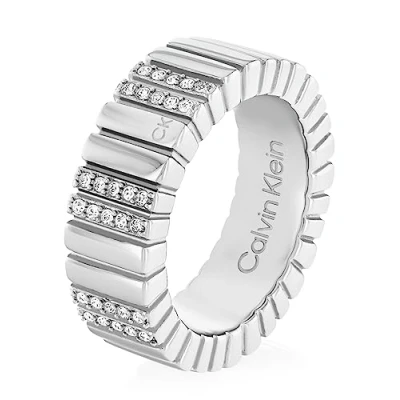 Abbildung von Calvin Klein Ring, Damen, Größe: 56, Silver coloured