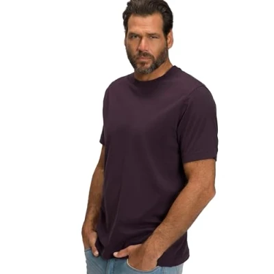 Abbildung von JP1880 Rundhalsausschnitt Tshirt basic, Herren, Größe: XXL, Anilinlila