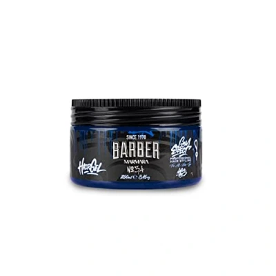 Abbildung von BARBER MARMARA No.34 hair Styling Gel 250ml Haargel Herren Starker Halt Kein Verkleben und ohne Rückstände Alkohol Frei Frischer Duft wet look gummy Effect