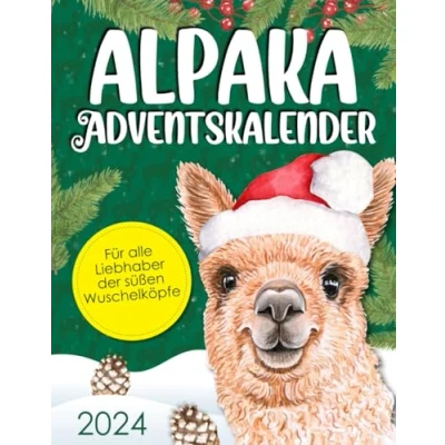 Abbildung von Alpaka Adventskalender: Jeden Tag tolle neue Ausmalbilder und spannendes Wissen rund um die süßen Wuschelköpfe