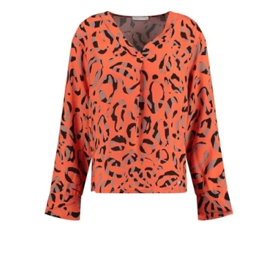 Abbildung von Key Largo Savage NEW Vneck Bluse, Damen, Größe: Small, Orange