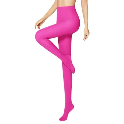 Abbildung von Libella bunte Strumpfhose Damen blickdichte Feinstrumpfhose für Mikrofaser 80 DEN in Klassischen und Trendfarben Pink L