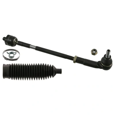 Abbildung von FEBI BILSTEIN 44343 Spurstange Vorderachse links mit Muttern Schellen, Lenkmanschetten SKODA: Fabia 2, I Hatchback, 1 Combi