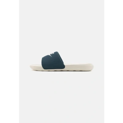Abbildung von Nike Sportswear Victori ONE Slide Unisex Pantolette flach, Herren, Größe: 44, Armory navy/sail/light orewood brown Kunststoff