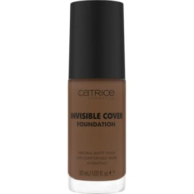 Abbildung von Catrice Invisible Cover Foundation, Nr. 062W, Nude, feuchtigkeitsspendend, langanhaltend, natürlich, für trockene Haut, vegan, ölfrei, ohne Parabene, Mikroplastikpartikel, 1er Pack (30ml)