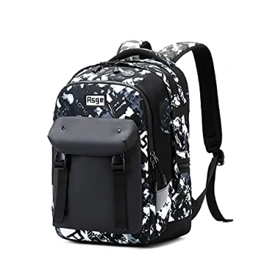 Abbildung von Asge schulrucksack jungen teenager rucksack schule mädchen schultasche kinder schulranzen 5 13 klasse wasserdicht ranzen 8 16 jahre geschenke für jugendliche school bag for kids