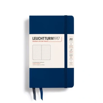 Abbildung von LEUCHTTURM1917 342921 Notizbuch Pocket (A6), Hardcover, 187 nummerierte Seiten, Marine, dotted