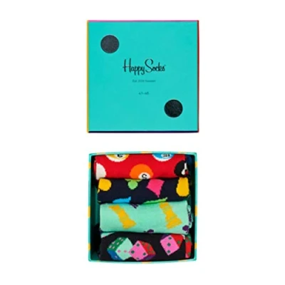 Abbildung von Happy Socks Unisex 4 pack Game Night Box Socken, Gemischt, 36 40 EU