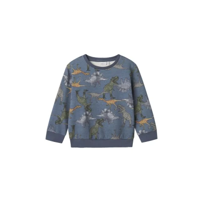 Abbildung von Name it Nmmbenja Sweatshirt für Kinder, Größe: 80, China blue