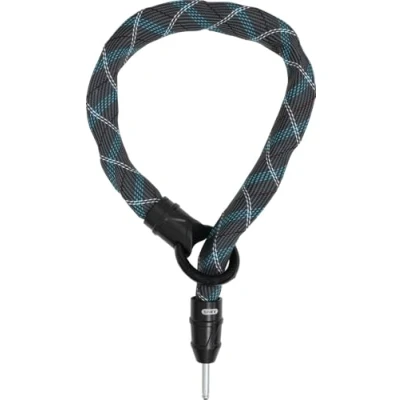Abbildung von ABUS Rahmenschloss Einsteckkette IvyTex Adaptor Chain 8KS Fahrradschloss mit schmutz und feuchtigkeitsabweisender Hülle 8 mm Starke Kette Grau
