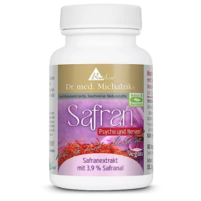 Abbildung von Safran Dr. med. Michalzik 3,9% Safranal + Vitamin C ohne Zusatzstoffe von Biotikon®