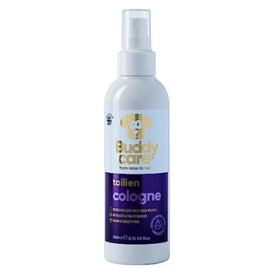 Abbildung von Buddycare Hund Cologne Tailien unverwechselbares und inspiriertes duftendes Hundeparfüm erfrischt zwischen den Hundewäschen (200 ml, 1 Stück)