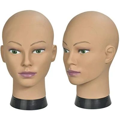 Abbildung von Davinona Frisierkopf, weiblich, kosmetologisch, Mannequin Kopf für Perückenherstellung und Präsentation mit kostenloser Klemme