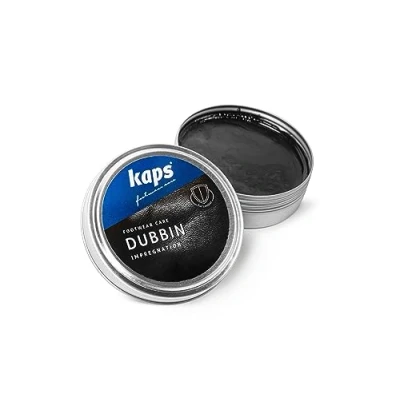 Abbildung von Kaps Dubbin, Hochwertiges Lederfett für Schuhe, zur Lederpflege und Imprägnierung, Natürliches Fett Taschen Stiefel, 3 Farben (Schwarz, 50ml)