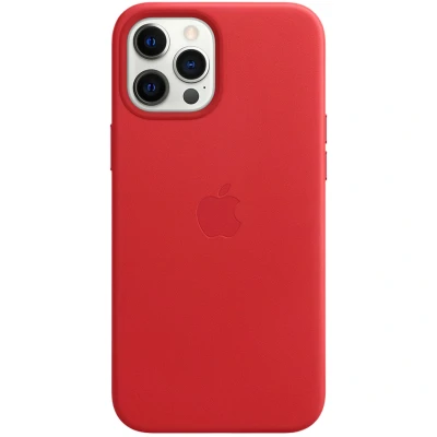 Abbildung von Apple Leather MagSafe Case iPhone 12 Pro Max rot MHKJ3ZM/A