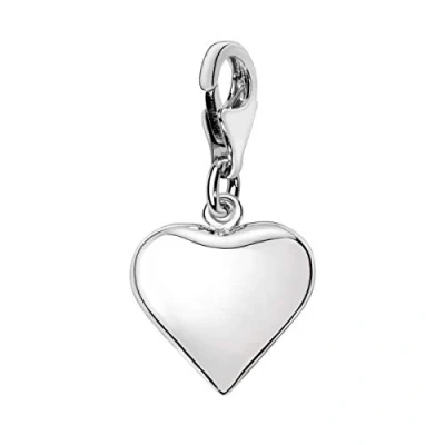 Abbildung von Quiges Charms Anhänger Herz Versilbert Damen Schmuck für Bettelarmband