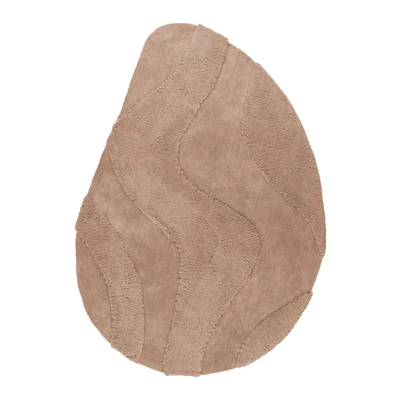 Abbildung von Kayoom Teppich "Pulp 225" oval 20 mm Höhe Hochflor, Hoch Tief Struktur, besondere Form. alle Räume
