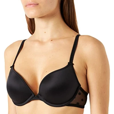 Abbildung von Sassa Dotted MESH Pushup BH, Damen, Größe: 90C, Schwarz