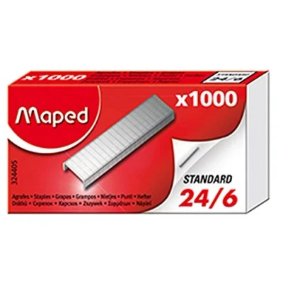 Abbildung von Maped 324405 Heftklammern 24/6, verzinkt, Kleinpackung