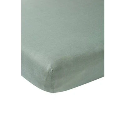 Abbildung von Meyco 565022 Jersey Spannbetttuch, Stone Green, 70x140/150cm (Kinderbett)