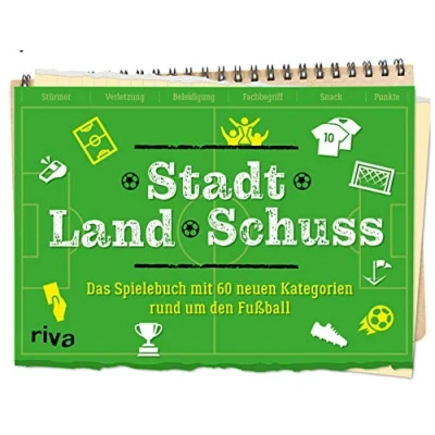 Abbildung von Stadt Land Schuss: Das Spielebuch mit 60 neuen Kategorien Die Fußball Variante von Fluss. WM, EM, Bundesliga oder Pokal. perfekte Geschenk für kleine und große Fans