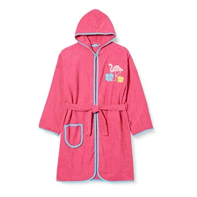 Abbildung von Playshoes Flamingo Bademantel für Kinder, Größe: 122/128, Pink