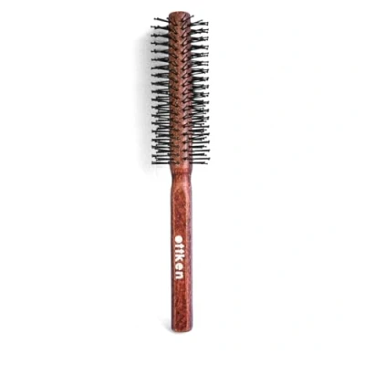 Abbildung von Bart Rundbürste für den Mann zum glätten föhnen &amp; entwirren der Haare I Föhnbürste mit besonderen Noppen Haarbürste aus echtem Holz Haar (large)