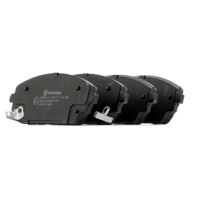 Abbildung von BREMBO P 49 065 Bremsbelagsatz mit akustischer Verschleißwarnung Anti Quietsch Blech ohne Zubehör MAZDA: 3 Hatchback, Saloon