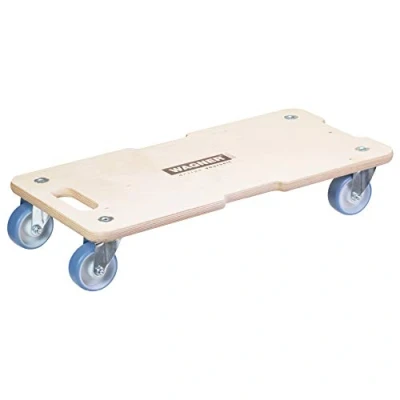 Abbildung von WAGNER Transporthilfe MM 1325 I 59 x 29 11 cm Tragkraft 300 kg ideal für Unhandliches, Geräte &amp; Möbel Tragegriff Griffmulden bestens beweglich FSC® Zertifiziert 20132501