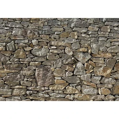Abbildung von Komar Steinmauer Fototapete STONE WALL 368 x 254 cm Tapete, Steinwand, Steinoptik 8 727