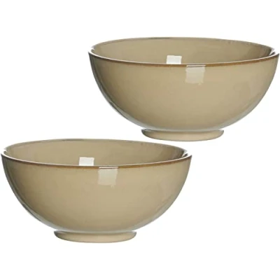 Abbildung von Ritzenhoff &amp; Breker Schalen Set Buddha Bowls Puebla, 2 teilig, je 950 ml, Hellbraun, Keramik, Braun
