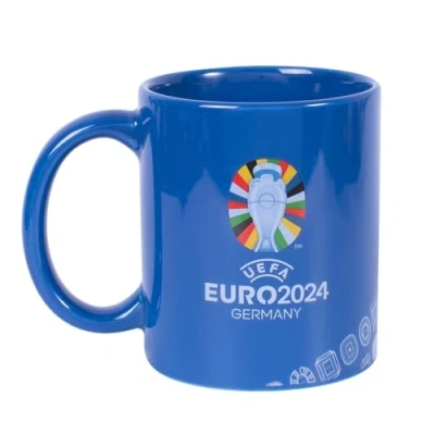 Abbildung von Hy Pro Euro 2024 Keramikbecher, offiziell lizenziert, Blau